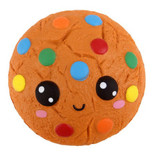 Load image into Gallery viewer, Jumbo Cheese Chocolate Biscuits Cute Squishy Slow Rising Soft Squeeze Toy Phone Strap Scented Relieve Stress Funny Kid Xmas Gift